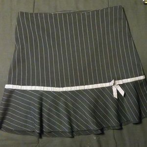 Black with white stripes skirt